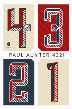 Paul Auster - 4 3 2 1 könyvborító